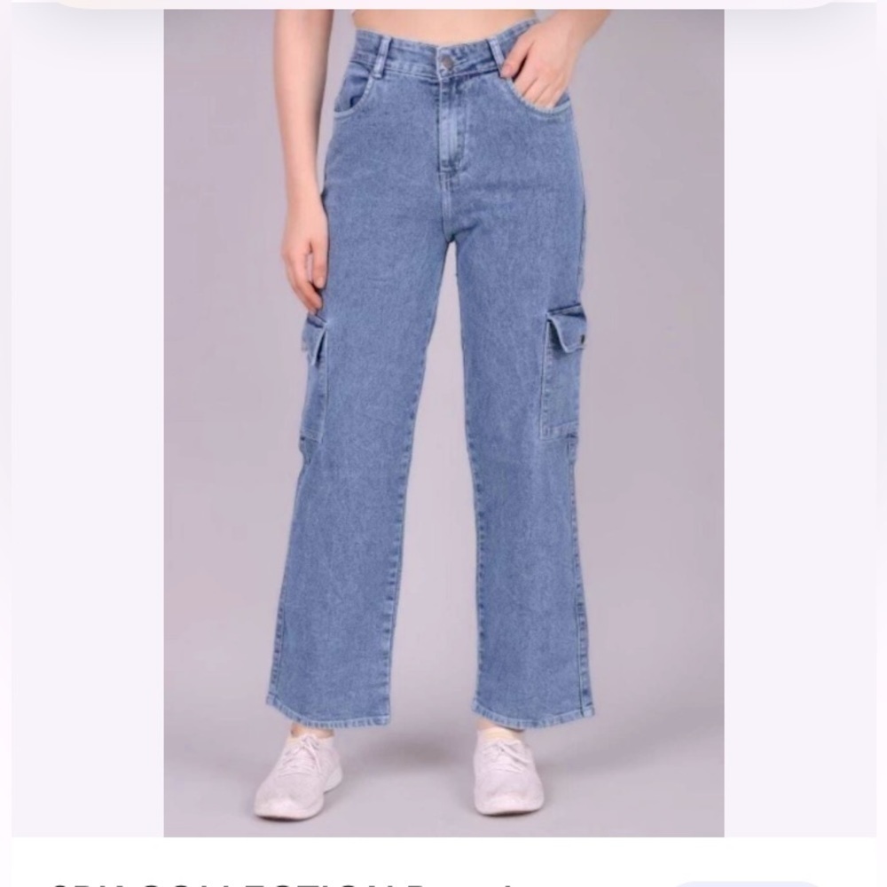 Simple Society Y2K Carpenter Wide Leg Relaxed Fit distressed hem SIZE 29